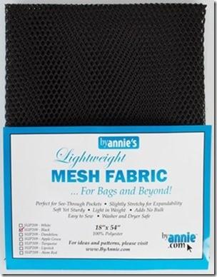 By Annie's - Lightweight Mesh Fabric - 18" x 54" - Black - SUP209-BLACK
