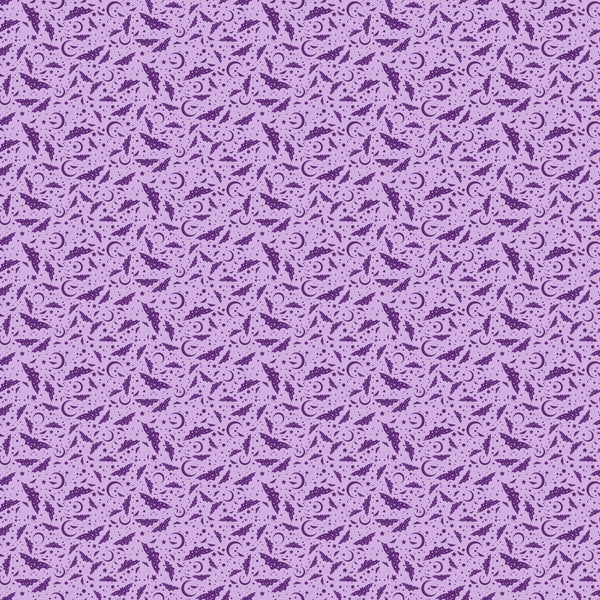 FIGO - Mr. Bones Sews - Bats (Lilac) - 91078-80 (1/2 Yard)