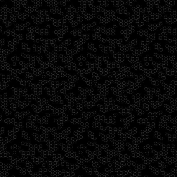 FIGO - Dusk - Hexies - 92046-99 (1/2 Yard)