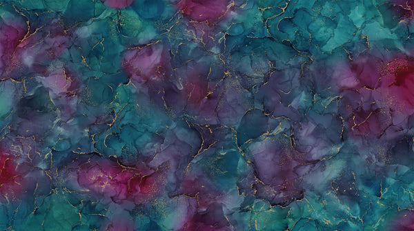 Midas Touch - Multi Texture - Plum/Teal - DM26833-28 (1/2 Yard)