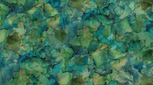Midas Touch - Multi Texture - Teal/Green - DM26833-68 (1/2 Yard)