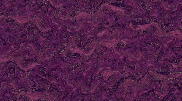 Midas Touch - Wave Texture - Plum - DM26835-28 (1/2 Yard)