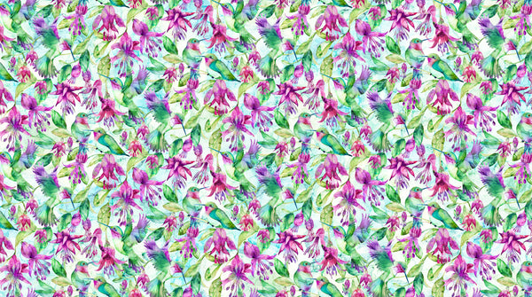 Northcott - Concerto - Hummingbirds - DP27828-42 (1/2 Yard)