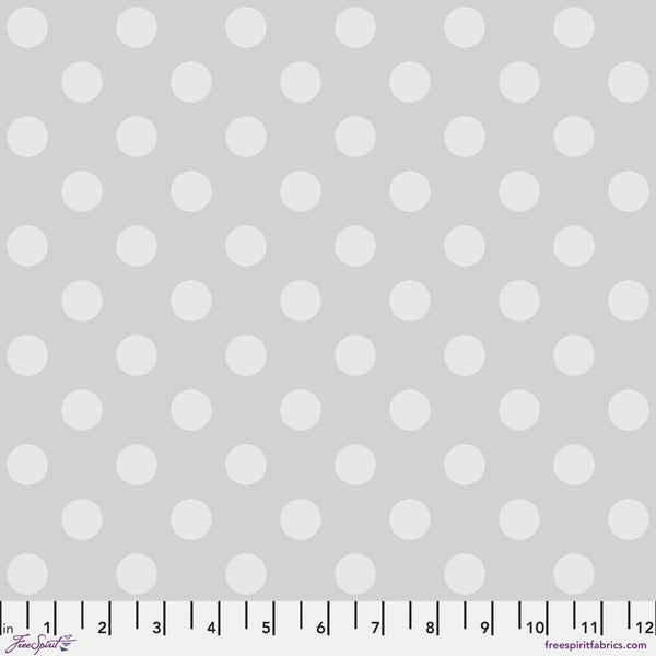 Tula Pink - True Colors Graywork - Pom Pom - Fog - PWTP118.FOG (1/2 Yard)