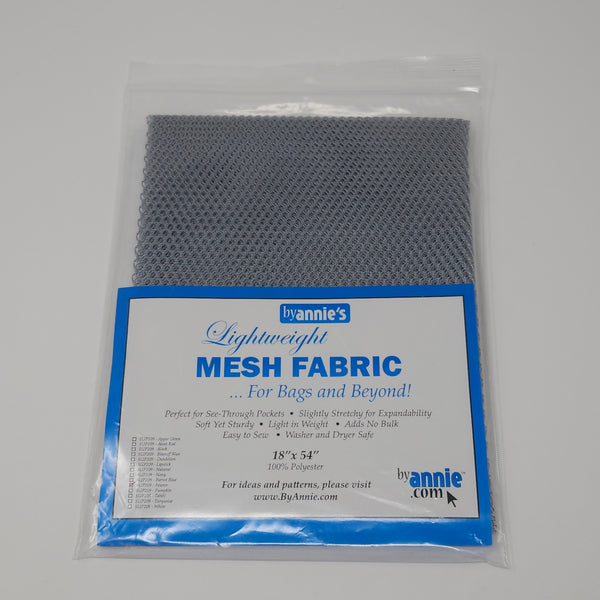 By Annie's - Lightweight Mesh Fabric - 18" x 54" - Pewter - SUP209-PEWTER
