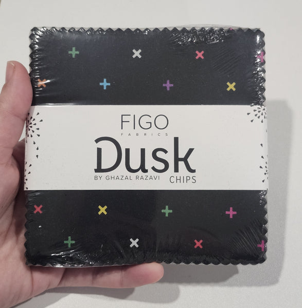 5" Charm Pack - FIGO - Dusk (Chips - 42 pc)