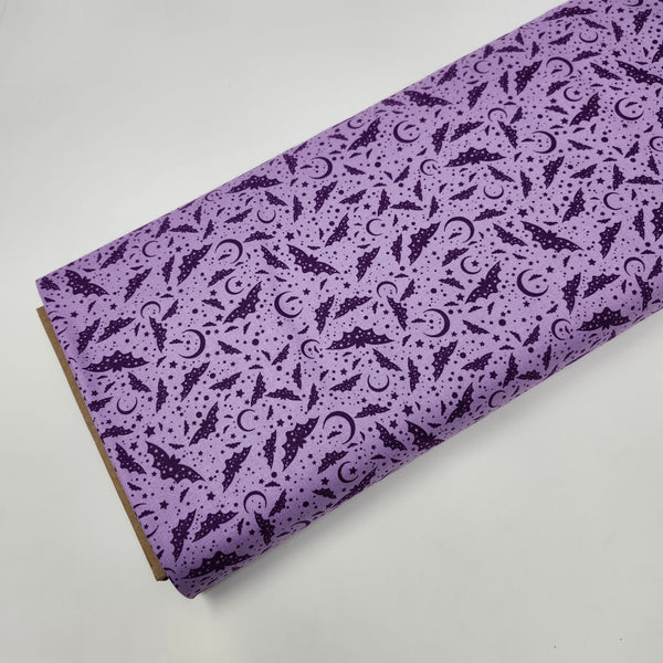 FIGO - Mr. Bones Sews - Bats (Lilac) - 91078-80 (1/2 Yard)