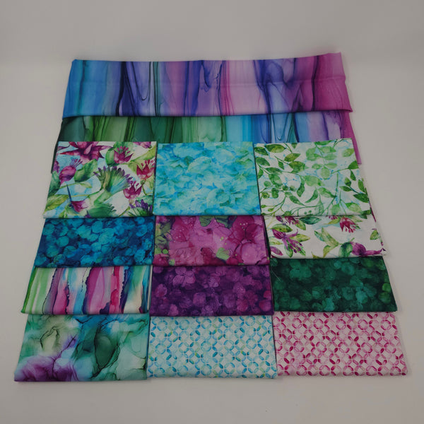 Hand-Cut Fat Quarter Bundle Plus - Northcott - Concerto (13pc)