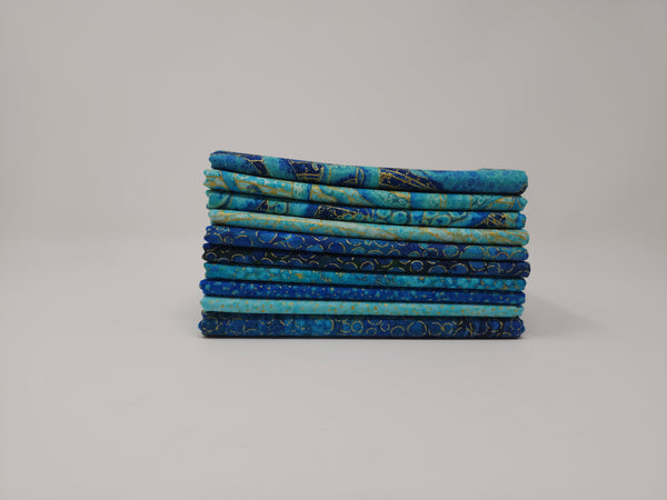 Hand-Cut Fat Quarter Bundle Plus - Northcott - Shimmer Enigma (10pc)