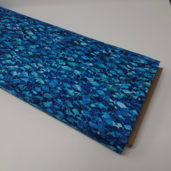Northcott - Deep Blue - Fish - DP28123-48 (1/2 Yard)