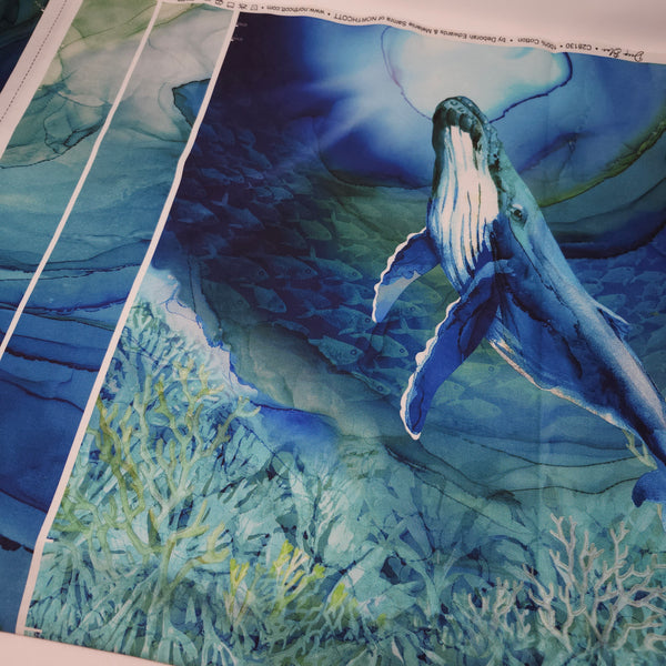 Northcott - Deep Blue - Canvas Bag Panel - C28130-48 (per panel)