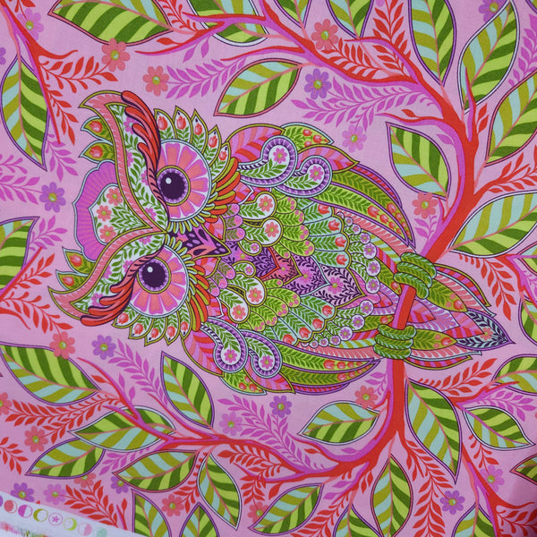 Tula Pink - Full Moon Forest II - Hootie Patootie - Honey -  PWTP244.HONEY (1/2 Yard)