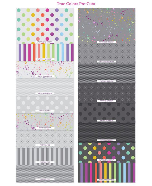 5" Charm Pack - Tula Pink - True Colors Graywork - FB6CPTP.GRAYWORK (42 pc)