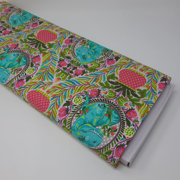 Tula Pink - ROAR! - Tree Rex - Blush - PWTP222.BLUSH (1/2 Yard)