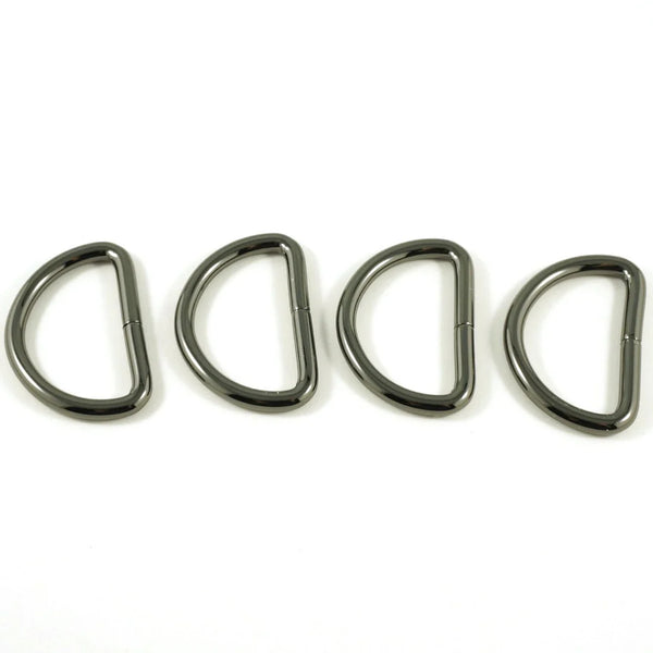 D-Rings (4 Pack) - 3/4" (20 mm-thin) (5 finishes)