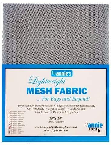 By Annie's - Lightweight Mesh Fabric - 18" x 54" - Pewter - SUP209-PEWTER