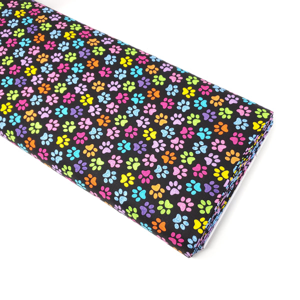 Rainbow Paws - GAIL-C9328 BLACK (1/2 Yard)