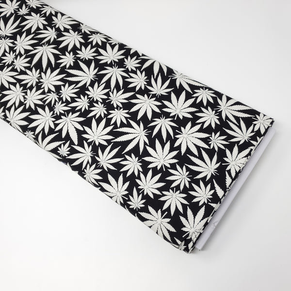 Glow In The Dark - Cannabis - FUN-CG8538  GLOW (1/2 Yard)