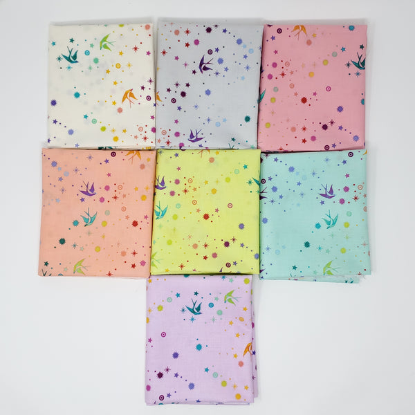 Hand-Cut Fat Quarter Bundle - Tula Pink - Fairy Dust (7pc)