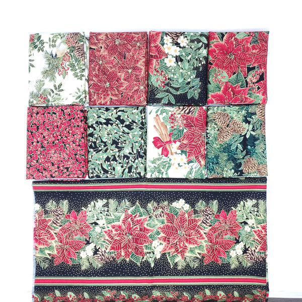 Hand-Cut Fat Quarter Bundle - Timeless Treasures - Holiday Spice (9pc)