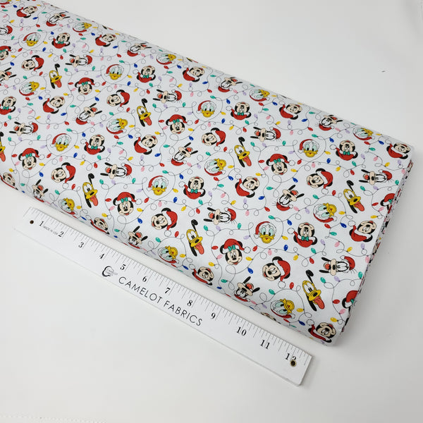 Camelot - Character Winter Holiday II - Mickey Mouse - Festive Lights - CAM85271029-01 (1/2 Yard)