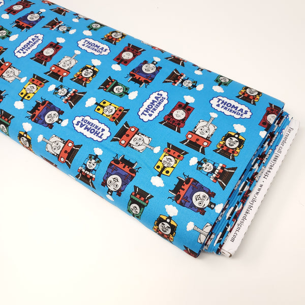 Riley Blake - All Aboard with Thomas & Friends - Friends - C11001-BLUE (1/2 Yard)