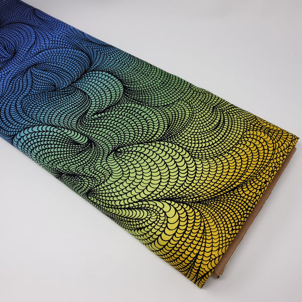 Free Spirit Fabrics - BioGeo-2 - Rainbow Bio - Multi - PWAL013.MULTI (1/2 Yard)