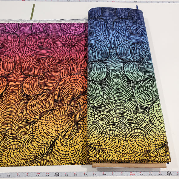 Free Spirit Fabrics - BioGeo-2 - Rainbow Bio - Multi - PWAL013.MULTI (1/2 Yard)