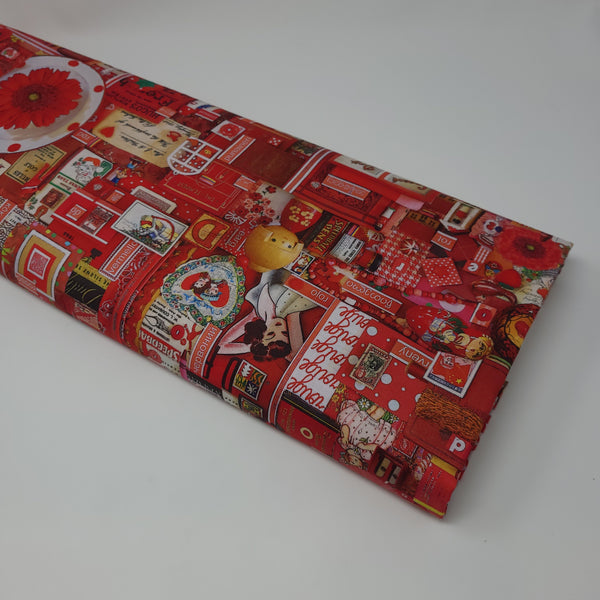 Northcott - Color Collage - Red - DP22416-24 (1/2 Yard)