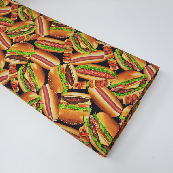 Smokin' Hot - Burgers and Dogs - 24808-99 (1/2 Yard)