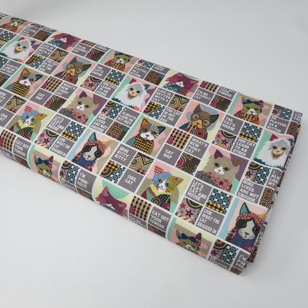 Life is Better With a Cat - Cat Patch - 10416 (1/2 Yard)