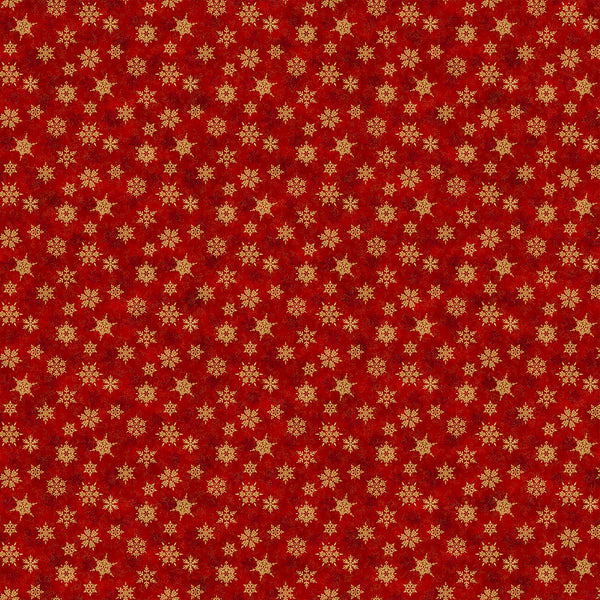 Shimmer Frost - Red & Gold - 24196M-24 (1/2 Yard)