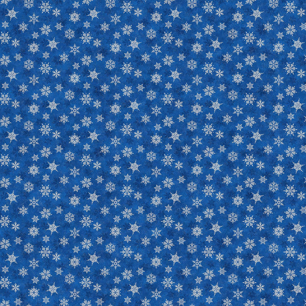 Shimmer Frost - Navy & Silver - 24196M-44 (1/2 Yard)