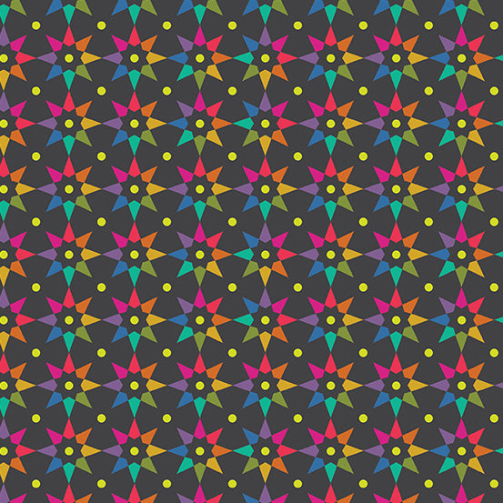 Art Theory - Rainbow Star - A-9703-C (1/2 Yard)