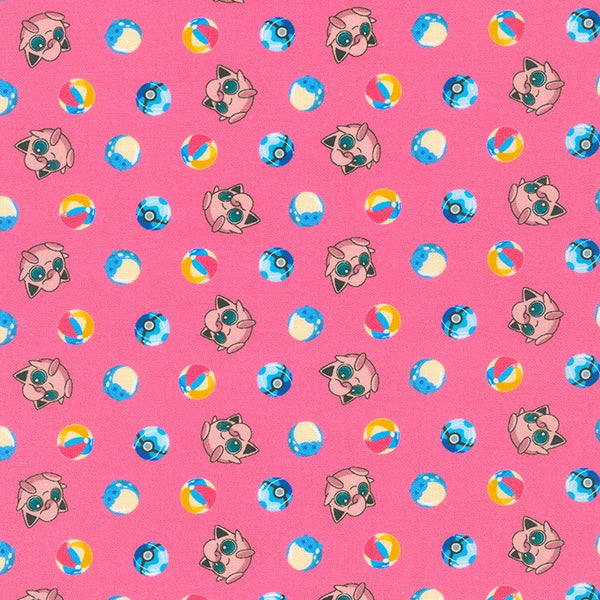 The Pokemon Co - Sunny Days Pokemon - AOPD-21311-10 PINK (1/2 Yard)
