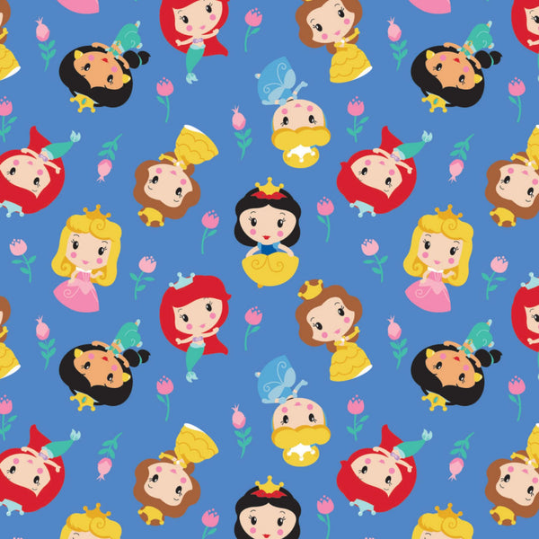 Hand-Cut Fat Quarter Bundle - Camelot Disney Princess Kawaii (11pc)