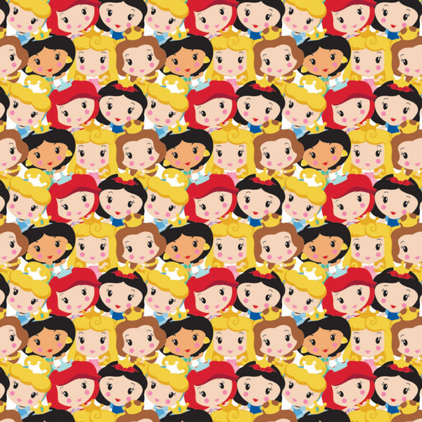 Hand-Cut Fat Quarter Bundle - Camelot Disney Princess Kawaii (11pc)