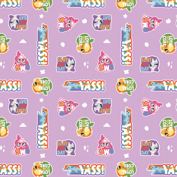 Camelot - My Little Pony - Sticker Toss - CAM95010127-03 (1/2 Yard)