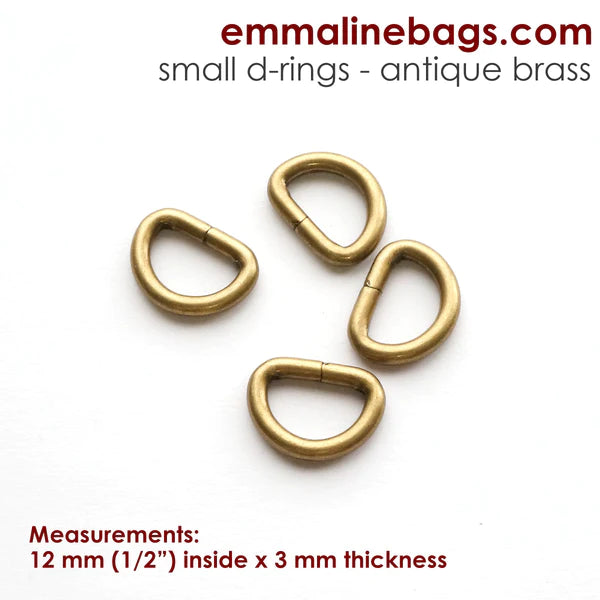 D-Rings (4 Pack) - 1/2" (12 mm) (5 finishes)