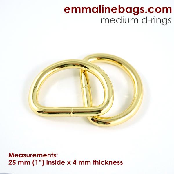 D-Rings (4 Pack) - 1" (25 mm) (5 finishes)