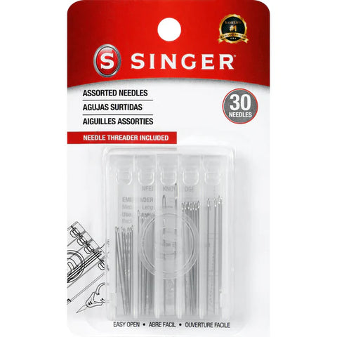 Singer - 30 Assorted Hand Sewing Needles with Compact - SING07370