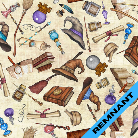 Remnant - Quilting Treasures - Wizarding Things - 26609 E (33" x WOF)