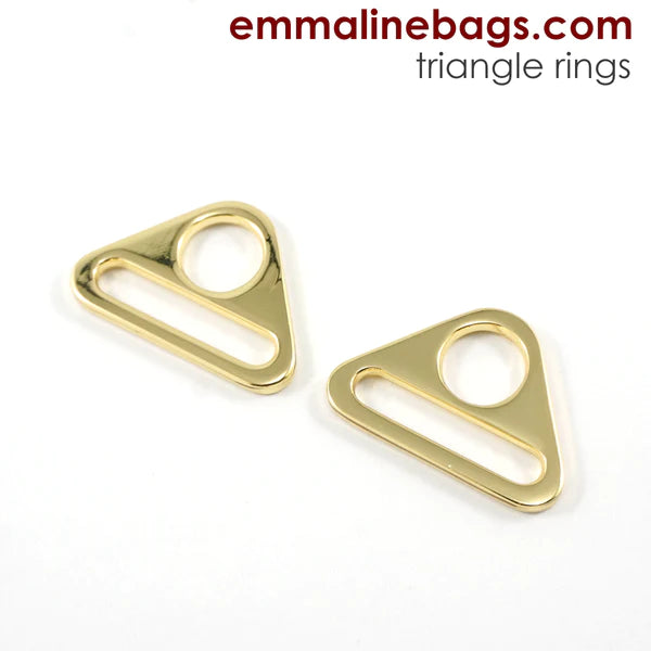 Triangle Rings (2 Pack) - 1" (25 mm) (5 finishes)