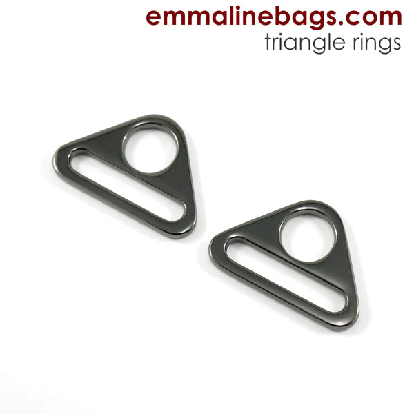 Triangle Rings (2 Pack) - 1" (25 mm) (5 finishes)