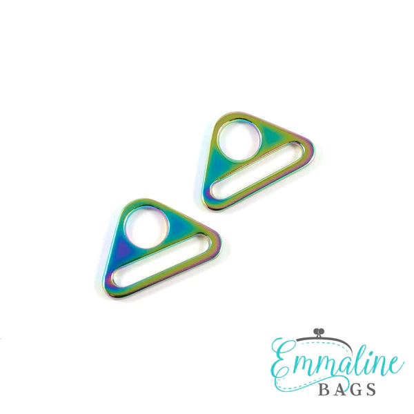 Triangle Rings (2 Pack) - 1" (25 mm) (5 finishes)