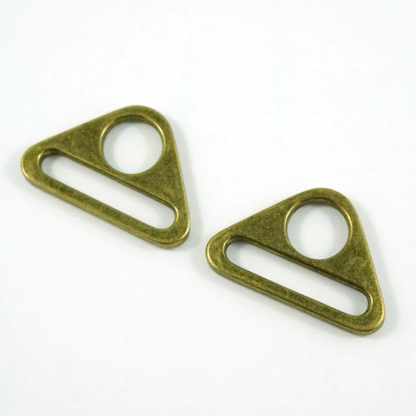 Triangle Rings (2 Pack) - 1" (25 mm) (5 finishes)