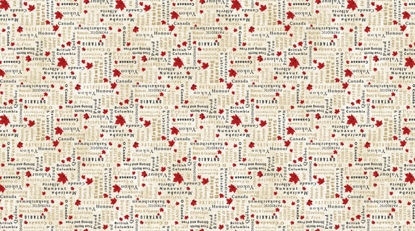 Northcott - Stonehenge - Oh Canada 14 - Words - 29019-12 (1/2 Yard)