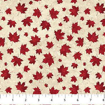 Northcott - Stonehenge - Oh Canada 14 - Two Tone Leaves - 29020-12 (1/2 Yard)