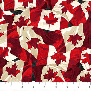 Northcott - Stonehenge - Oh Canada 14 - Flags - 29021-24 (1/2 Yard)