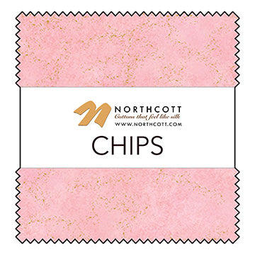 5" Chips (Charm) - Northcott - Shimmer - Bubble Gum Tutti Fruiti (Chips - 42 pc) CBUBGUMTUFRU42-10